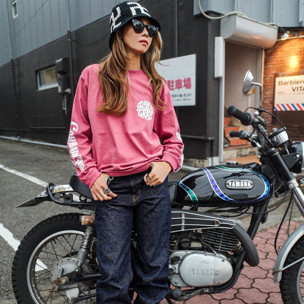 A-Y-READY? GOAHEAD×GRAVS  COLLABORATION L/S TEE