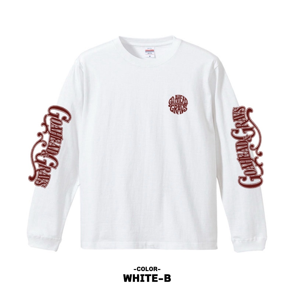 A-Y-READY? GOAHEAD×GRAVS  COLLABORATION L/S TEE