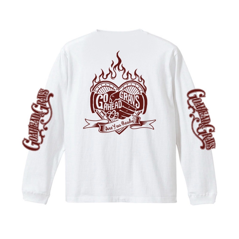 A-Y-READY? GOAHEAD×GRAVS  COLLABORATION L/S TEE