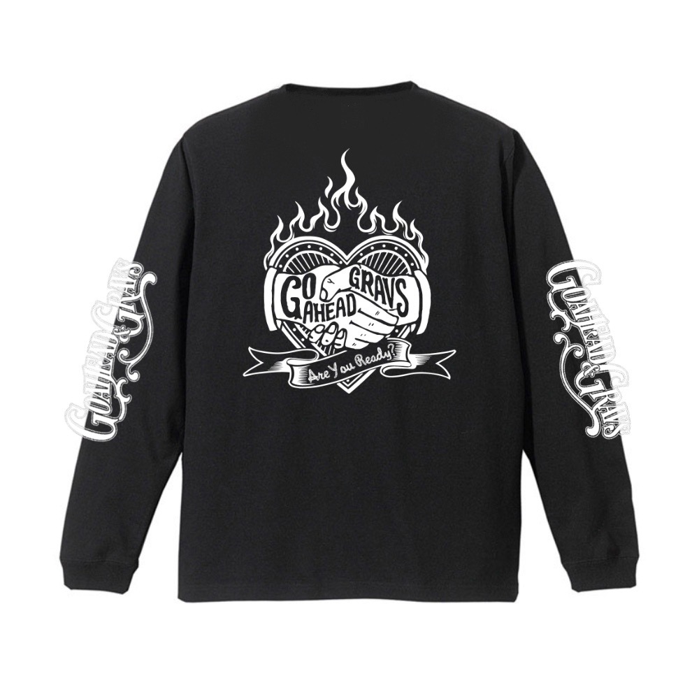 A-Y-READY? GOAHEAD×GRAVS  COLLABORATION L/S TEE