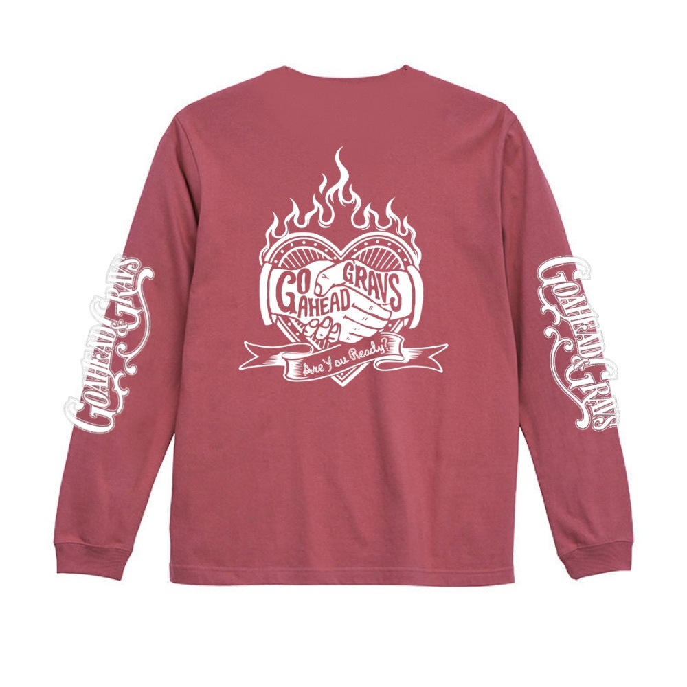 A-Y-READY? GOAHEAD×GRAVS  COLLABORATION L/S TEE