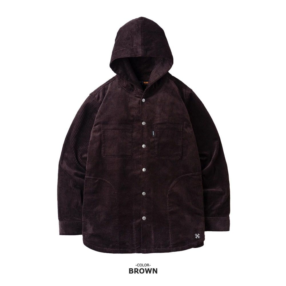 CORDUROY HOODED SHIRT