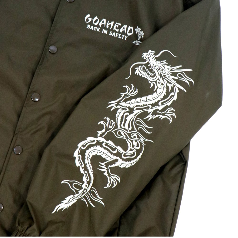 RISING DRAGON NYLON COACH JACKET [GOAHEAD/ゴーアヘッド]