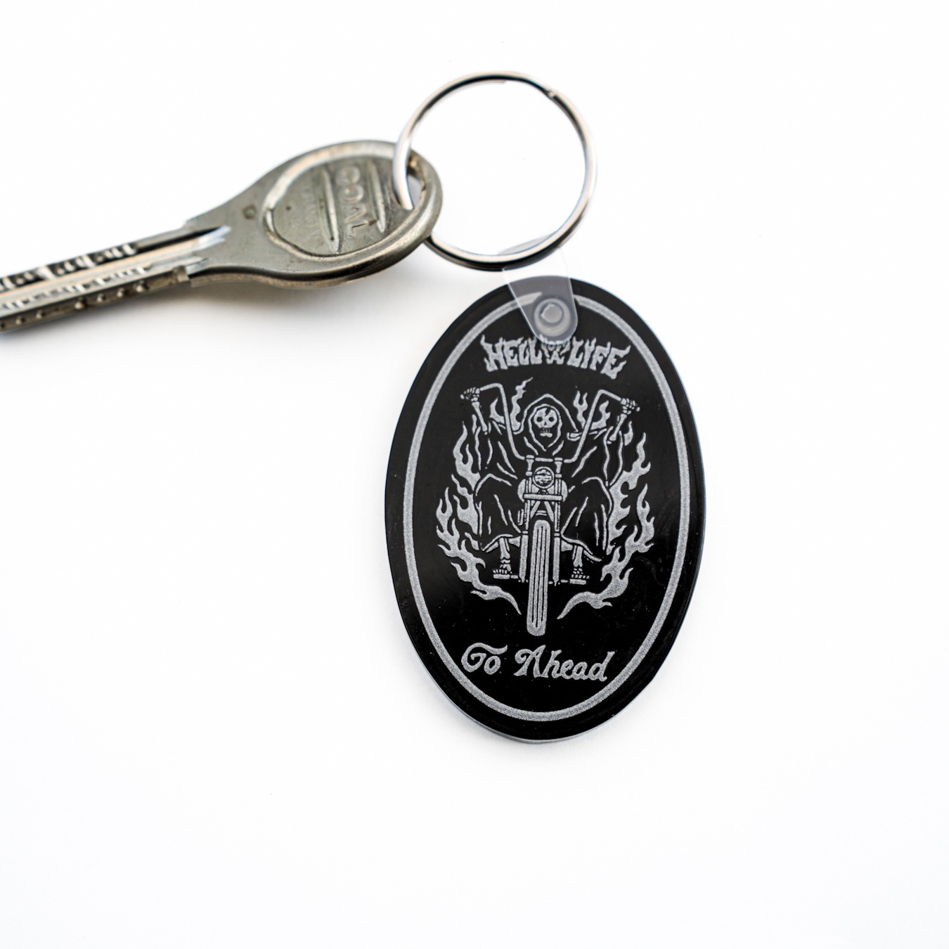 OVAL RUBBER KEYHOLDER