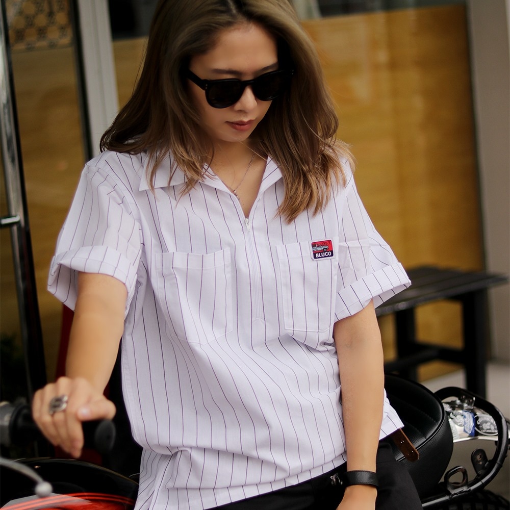 PULLOVER WORK SHIRT S/S | BRAND,BLUCO | ACOLLECT ONLINE STORE