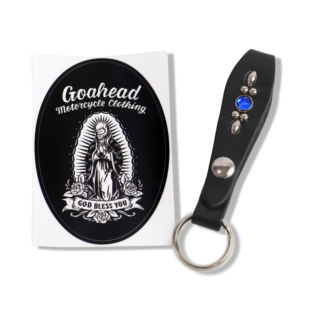 STUDS LEATHER KEY RING(STICKER SET) [GOAHEAD/ゴーアヘッド] | BRAND,GOAHEAD ...