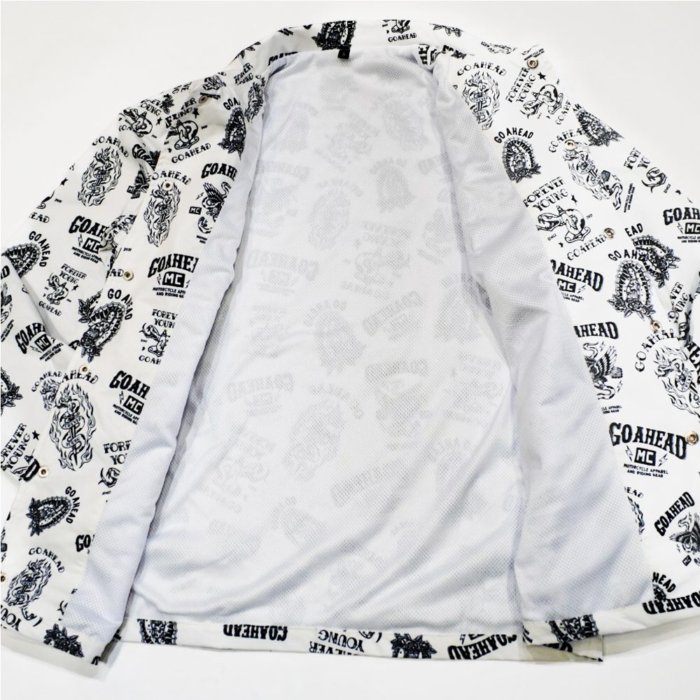 GOAHEAD PATTERNED ALL OVER COACH JACKET