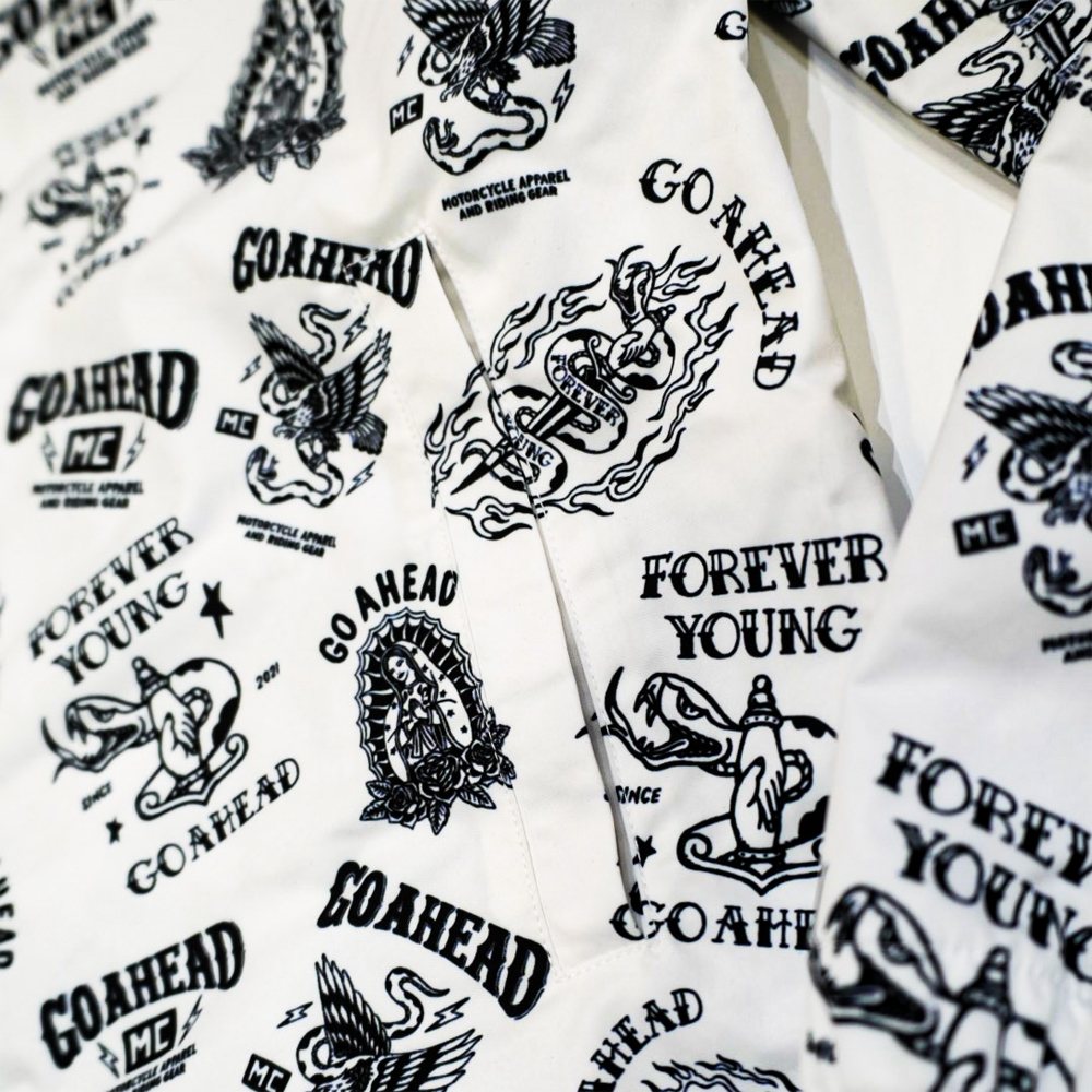 GOAHEAD PATTERNED ALL OVER COACH JACKET