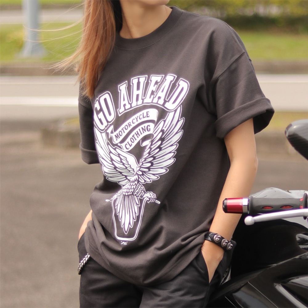 VINTAGE EAGLE BIG SILHOUETTE S/S TEE - CRACK PRINT - (新色追加)