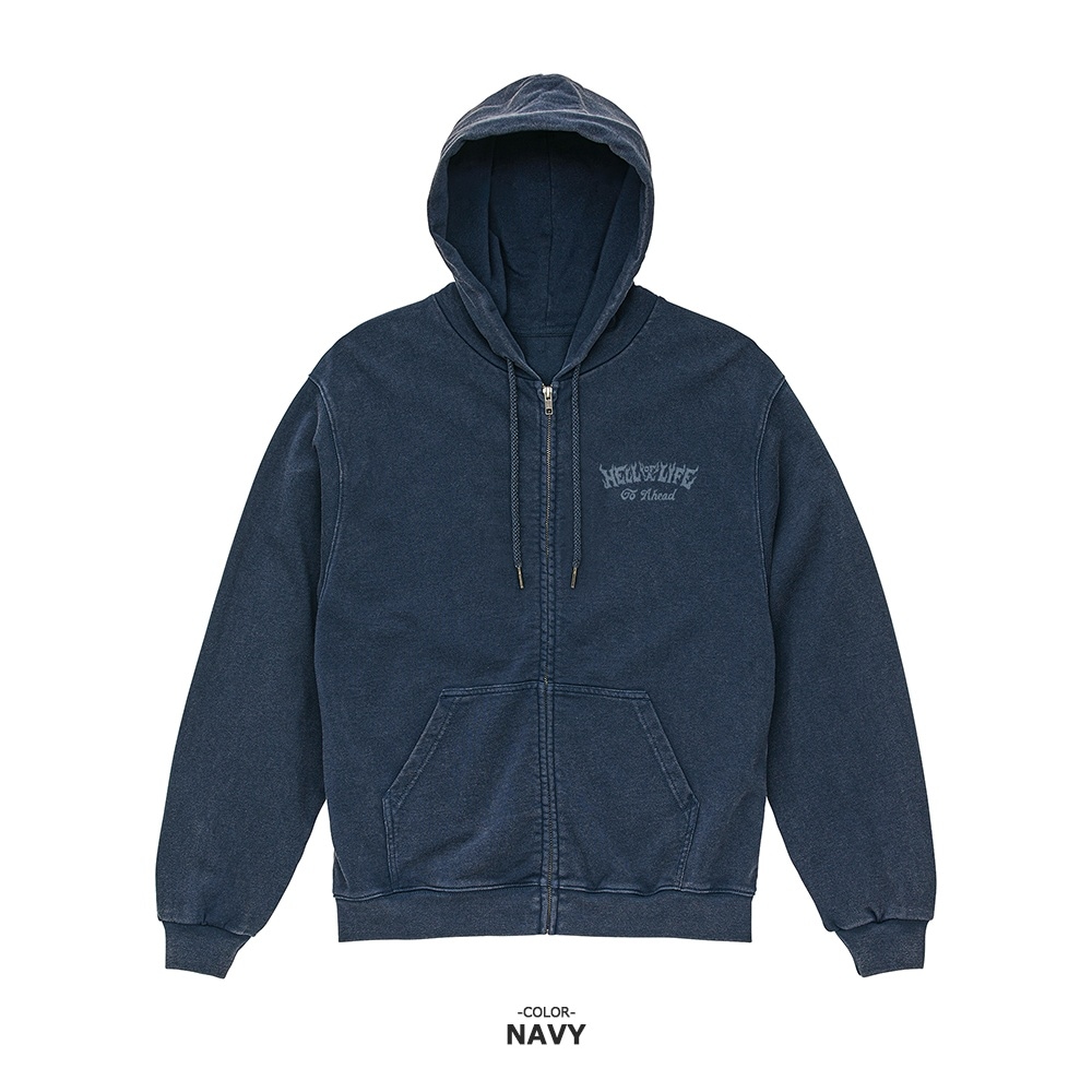 HELL OF A LIFE FADE ZIP HOODIE
