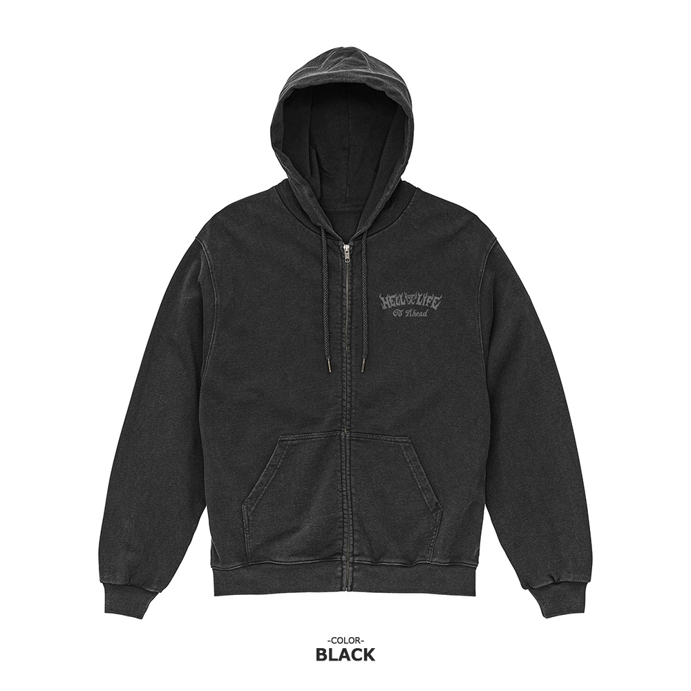 HELL OF A LIFE FADE ZIP HOODIE