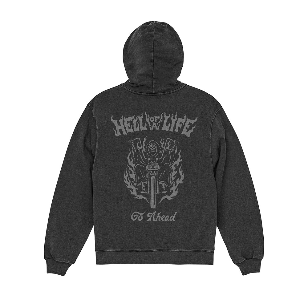 HELL OF A LIFE FADE ZIP HOODIE