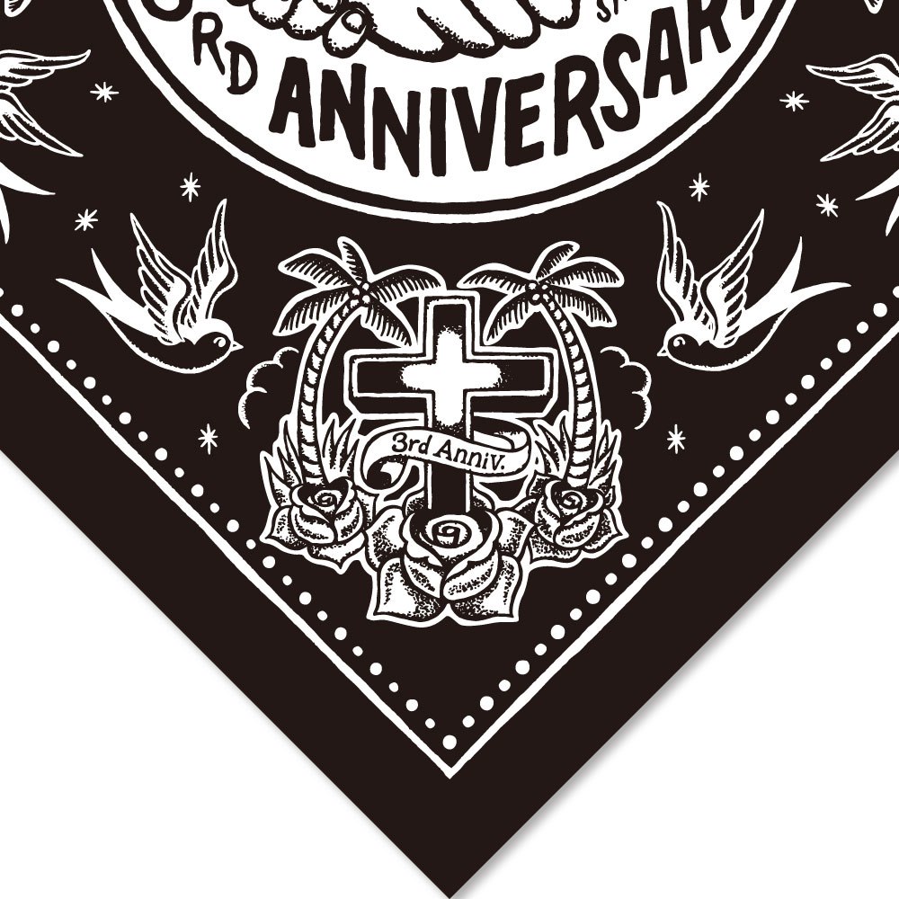 [3周年記念商品]3rd ANNIVERSARY BANDANA