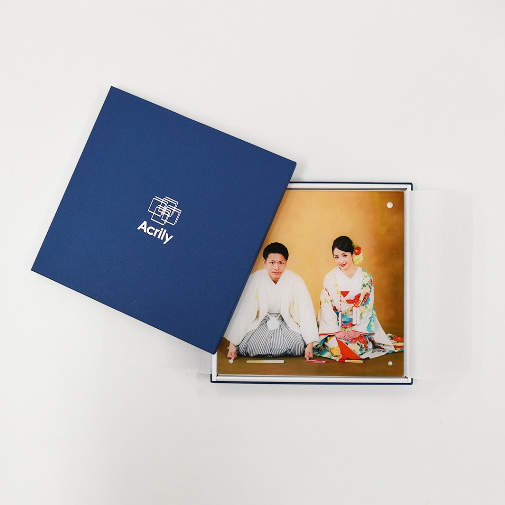 Mサイズ（スクエア）贈答用箱ネイビー