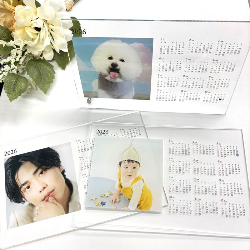 【2026年1月始まり】ミニサイズアクリルフォトカレンダー
