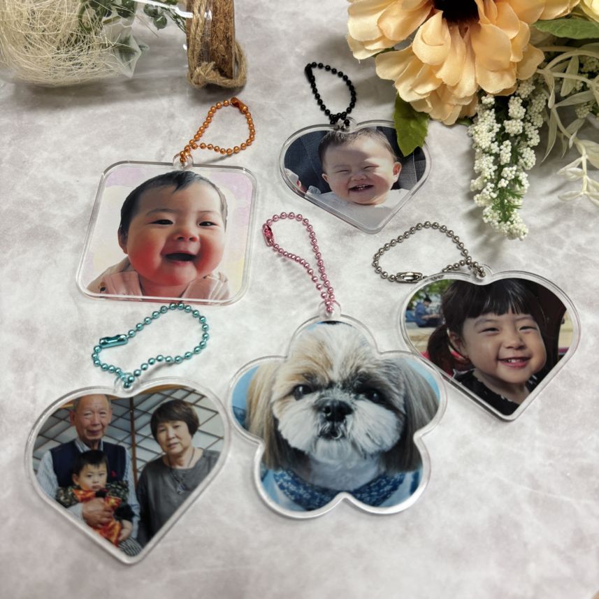 アクリルキーホルダー:ストラップ(ボールチェーン)