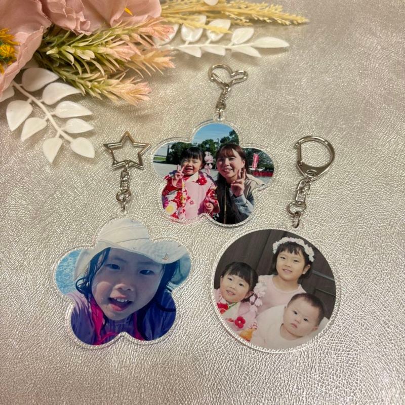 アクリルキーホルダー：ストラップ（ワンタッチキーホルダー）