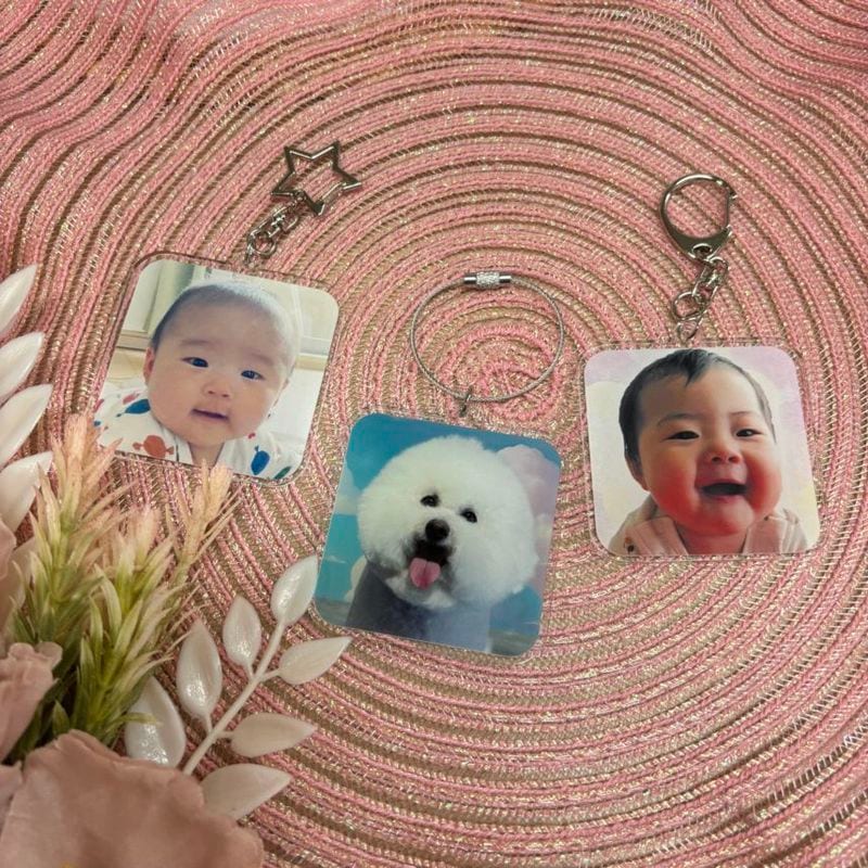 アクリルキーホルダー【フチ透過印刷】（スクエア型）