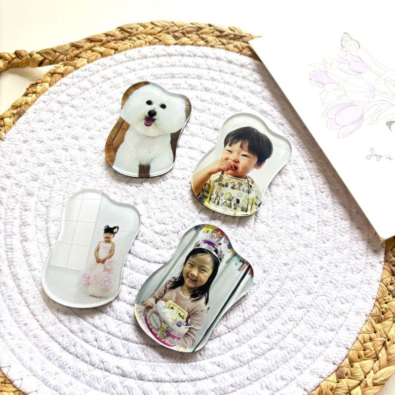 アクリルマグネット（ウェーブB型）