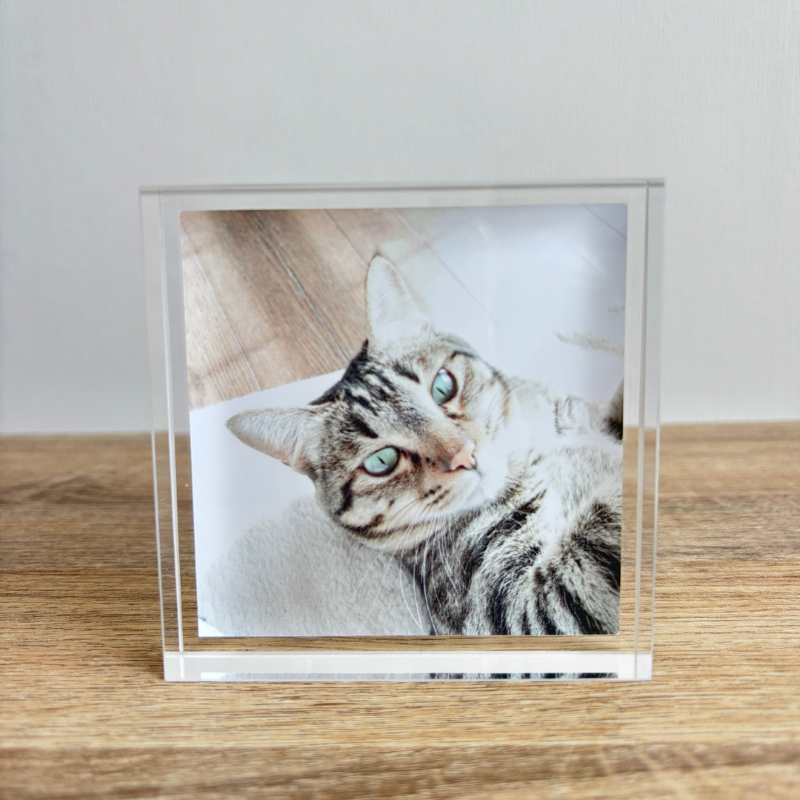 クリアアクリルブロック 【公式】アクリルフォトパネル Acrily