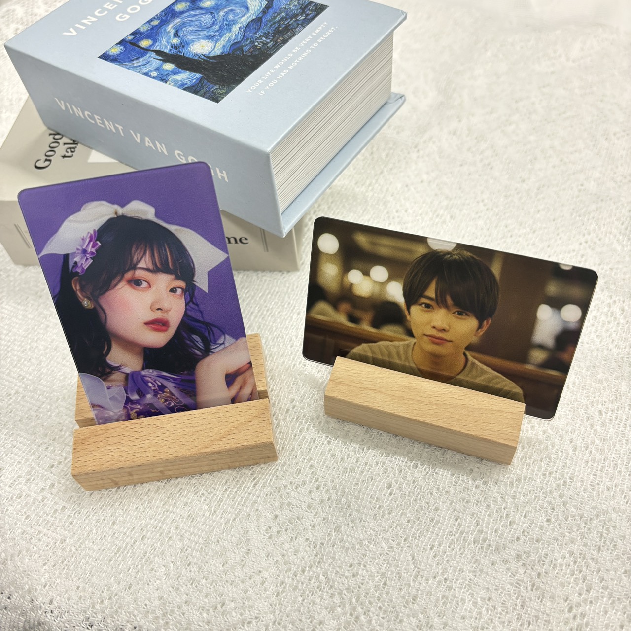 アクリルフォトカード用　木製スタンド