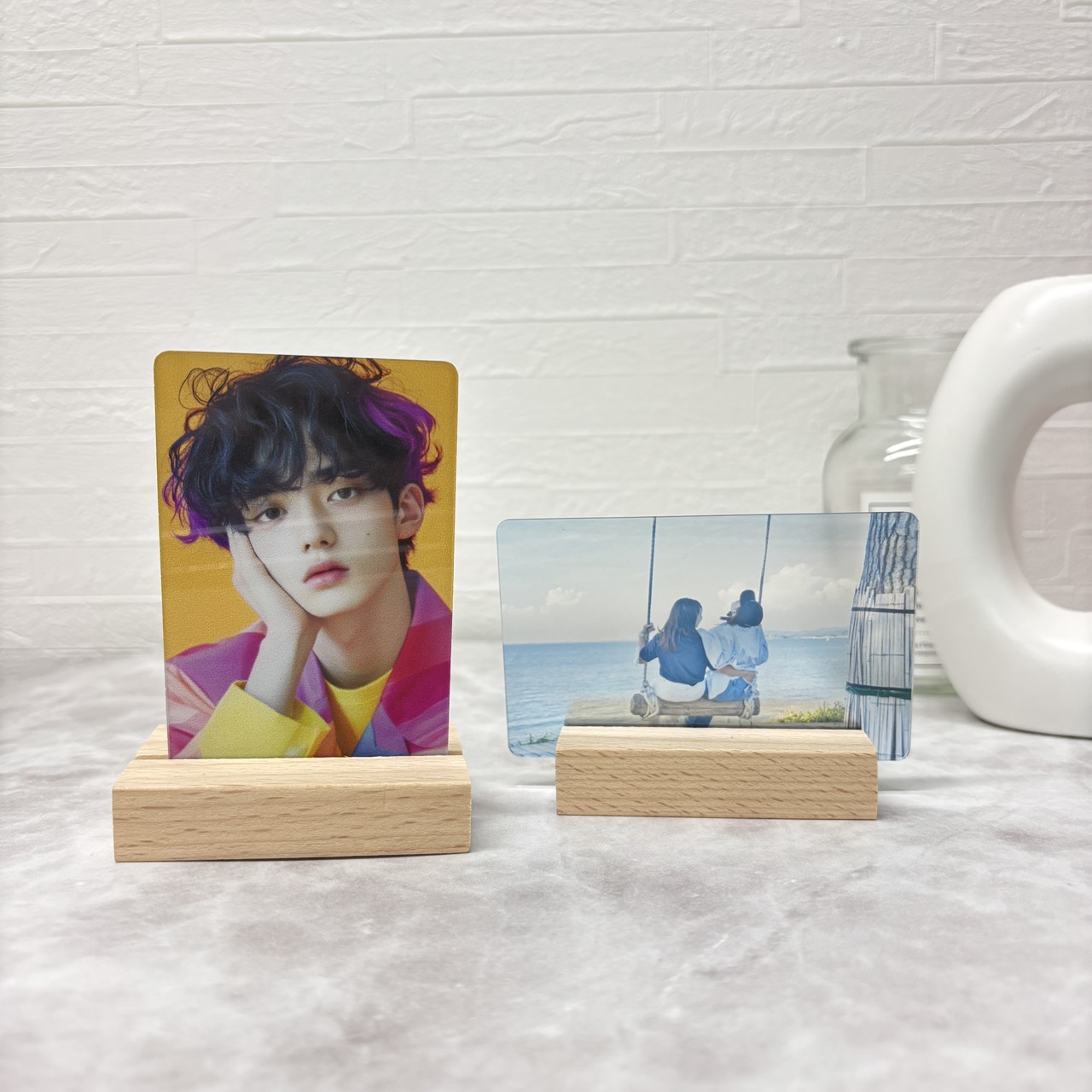 アクリルフォトカード用　木製スタンド