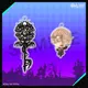 『Obey Me!』「嘆きの館」鍵モチーフ2連アクリルキーホルダー / Obey Me! House of Lamentation Key & Character Keychain