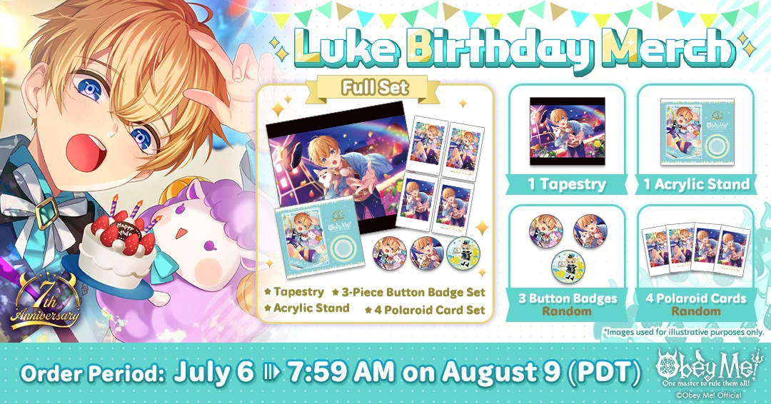 『Obey Me!』ルークBirthdayグッズ / Obey ME! Luke Birthday Merch