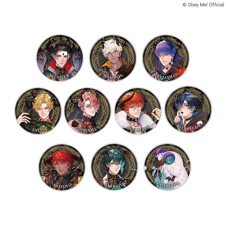 『Obey Me!』Sinner's Choice 缶バッジ / Obey Me! Sinner's Choice Button Badges