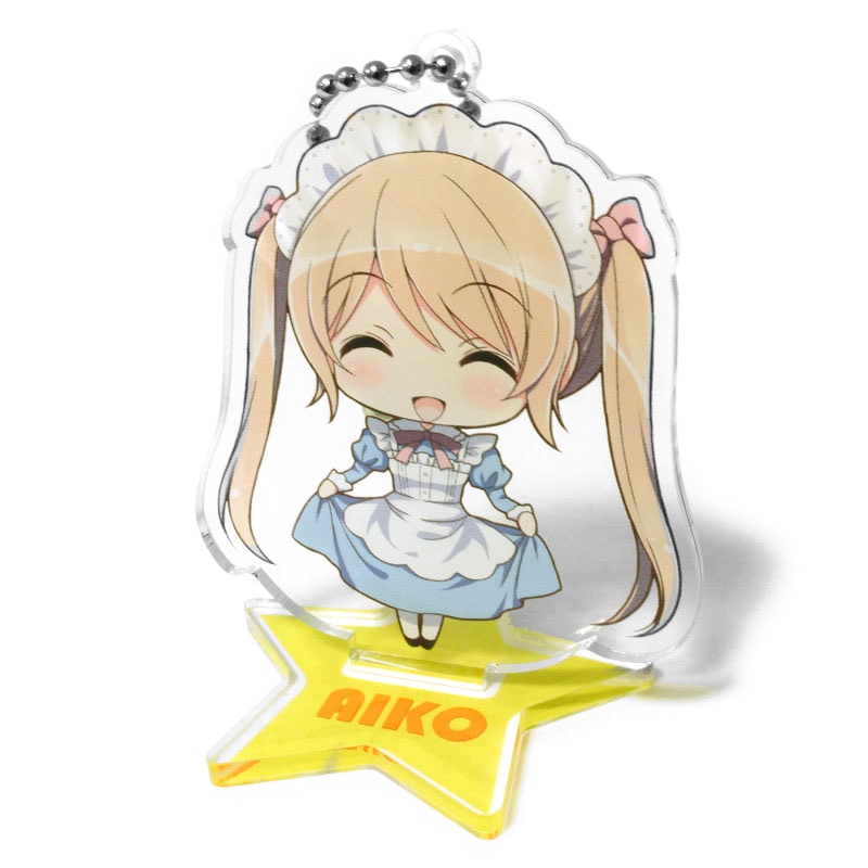 台座付きアクリルキーホルダー（台座印刷あり）