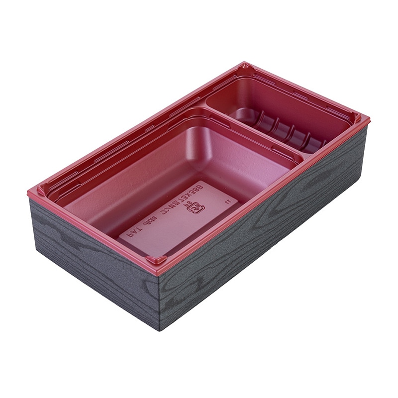 アクタ ワン折重73×38 黒焼杉縁  B赤底 50枚組