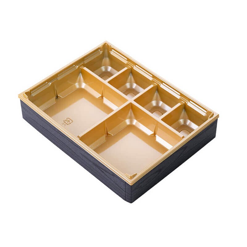 アクタ ワン折重67×51 黒焼杉縁 Y金底 50枚組｜弁当パックオンライン