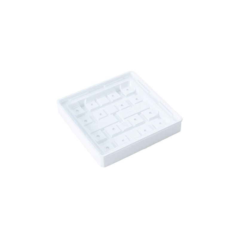 【1個売り】アクタ ワン折62×62 白エンボス縁 Dホワイト底 透明蓋付き