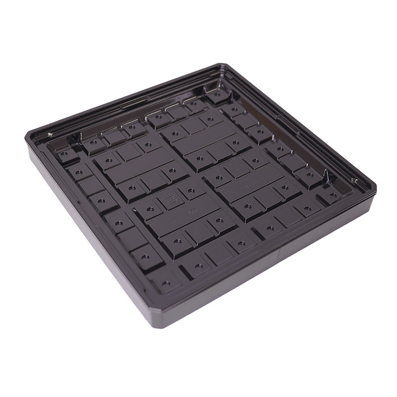 【お弁当容器】55セット　ワン折重D90×90黒底　黒エンボス縁・透明蓋セット D-style ワン折90×90｜弁当パックオンラインショップAC