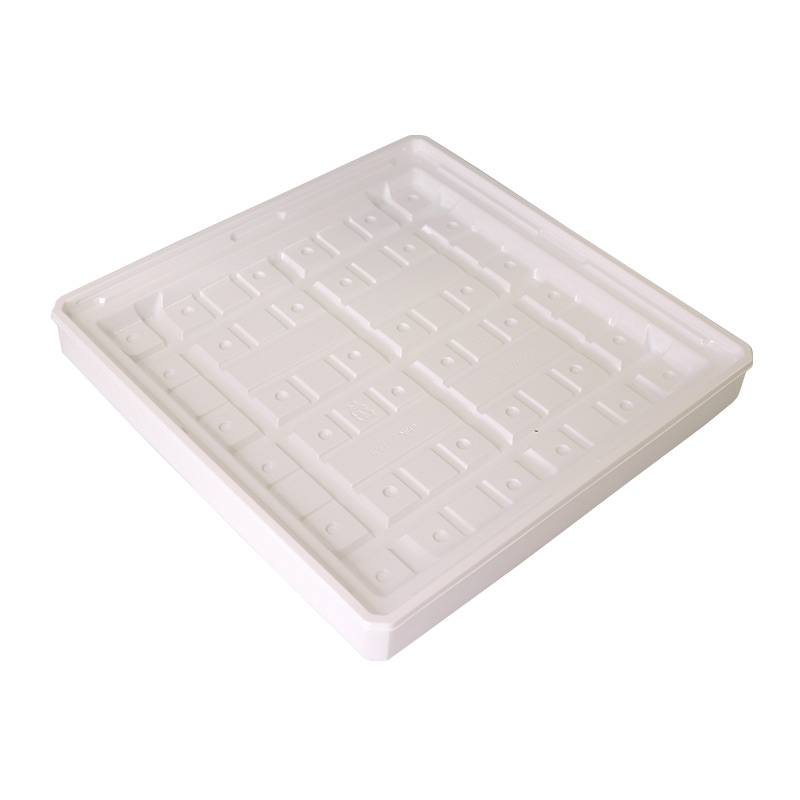 【1個売り】アクタ ワン折90×90 黒エンボス縁 Dホワイト底 透明蓋付き