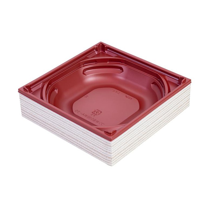 アクタ ワン折重51 白杉縁 BWA赤底 50枚組 透明蓋付き