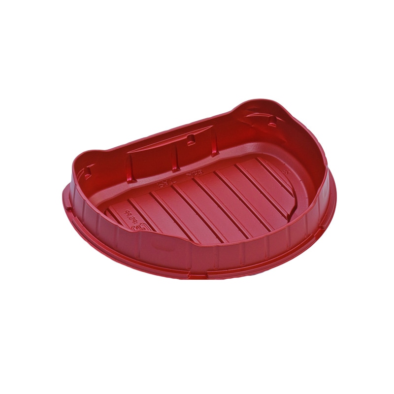 アクタ 半月150中皿 赤 50枚組