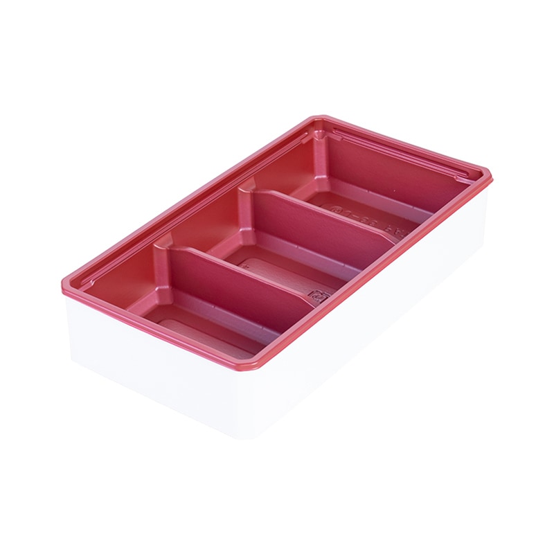 アクタ ワン折70×37 白エンボス縁 F-38 赤底 50枚組 選べる蓋3種