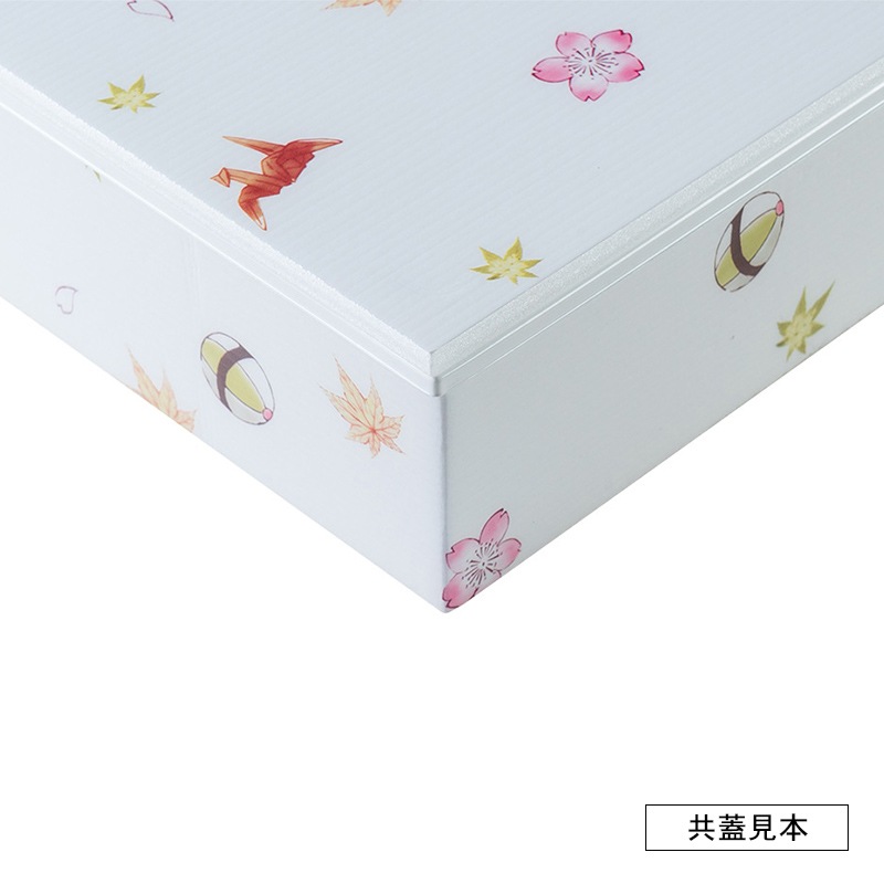 アクタ ワン折重81×55 まり鶴（雲綿）縁 Hホワイト底 50枚組