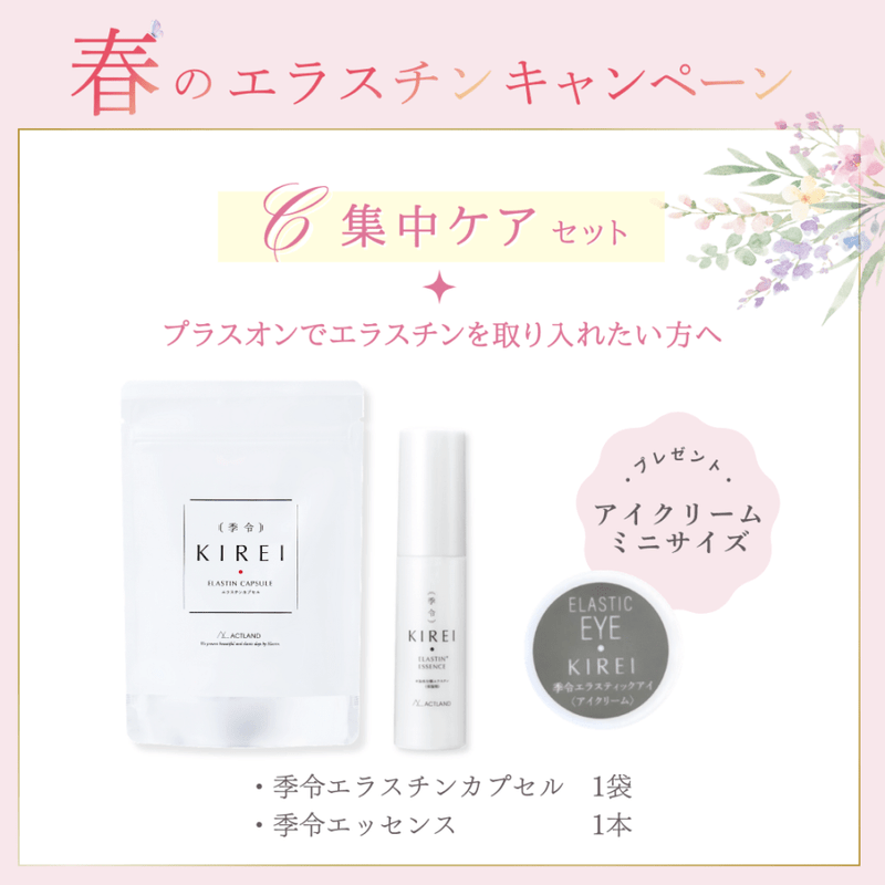〔送料無料〕春のエラスチンキャンペーン 【C】集中ケアセット