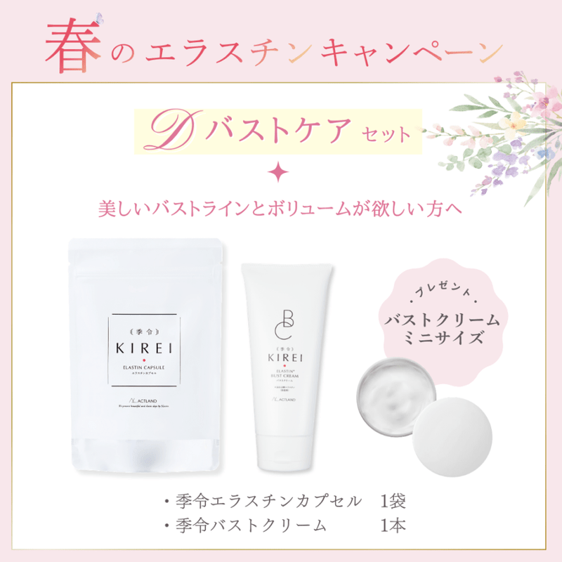 〔送料無料〕春のエラスチンキャンペーン 【D】バストケアセット