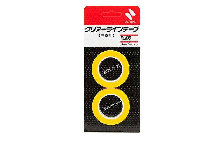 ニチバン NO.536 曲線 クリア-ラインテープ|養生用品|塗装