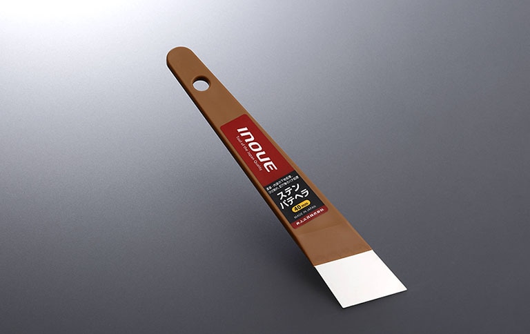 ステンレスパテヘラ (建築・壁装用)