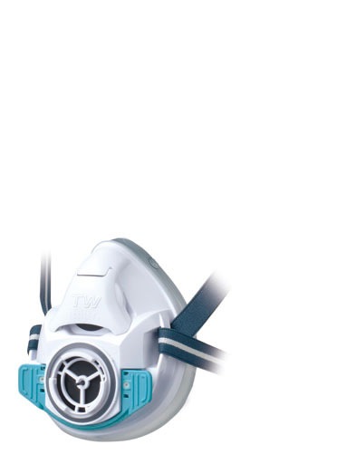 防塵・防毒マスク TW01SC WH(白磁色)|安全衛生用品・標示機器|塗装