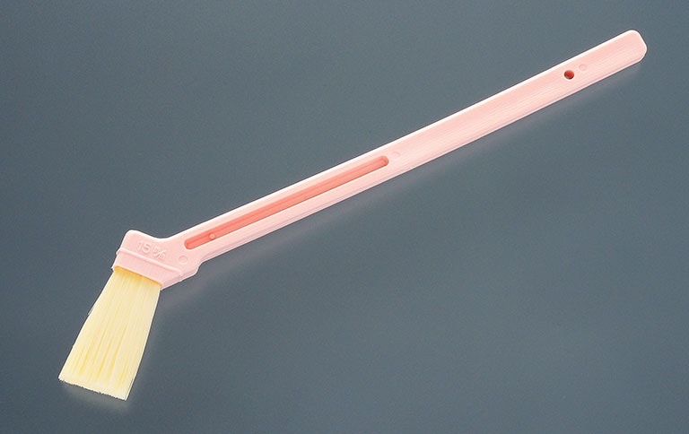 アク洗用刷毛　筋違　白毛