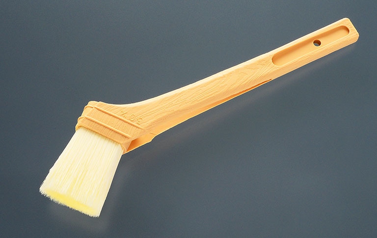 アク洗用刷毛AS型　筋違　白毛