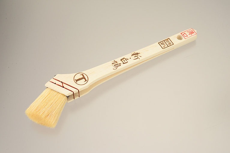 新・白鳩　薄口　筋違　白|ハケ|塗装