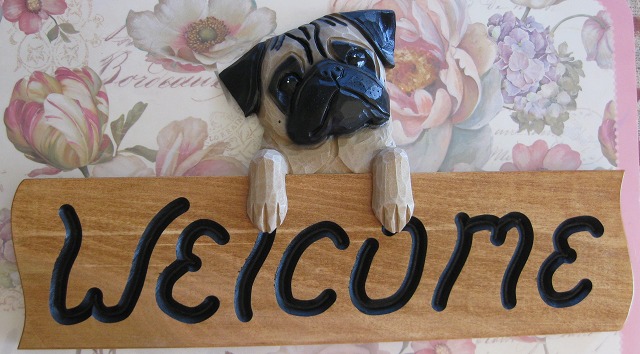ウェルカムボード パグ | ウェルカムボード | | ペット消臭剤 犬・猫消
