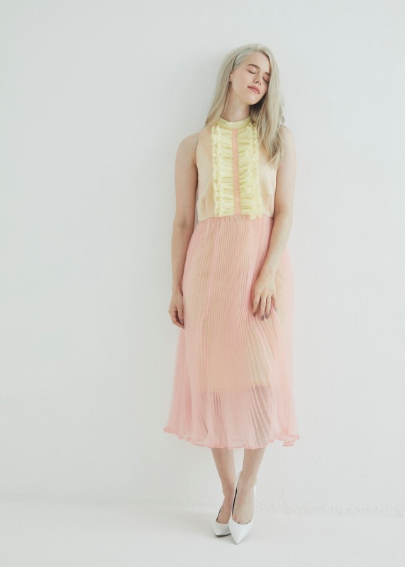 フロントフリル8分袖ワンピース | ITEM CATEGORY,DRESS/ドレス ...