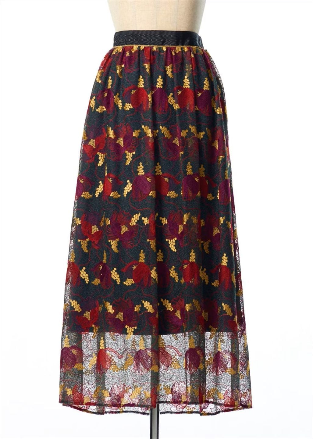 パイピングギャザースカート